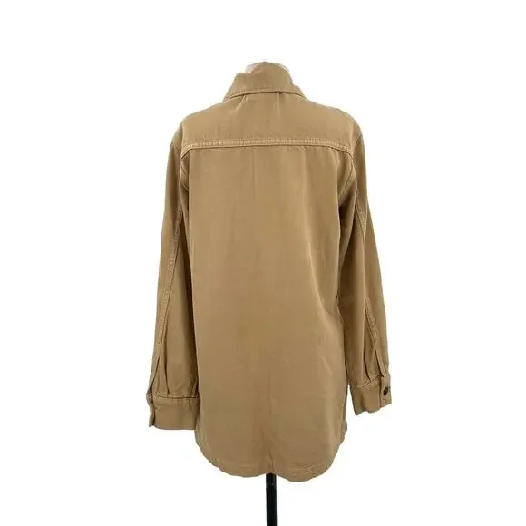 Reformation Dylan Jacket Wheat Khaki Wash Size‎ Medium - Picture 5 of 11